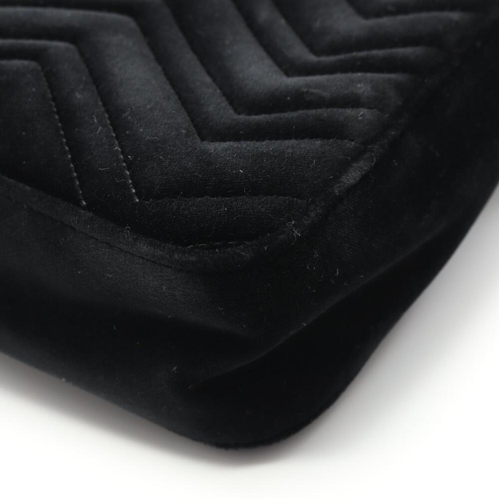 Gucci GG Marmont Velvet Shoulder Bag Black Multicolor - Picture 7 of 7